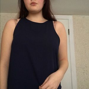 Navy blue halter top